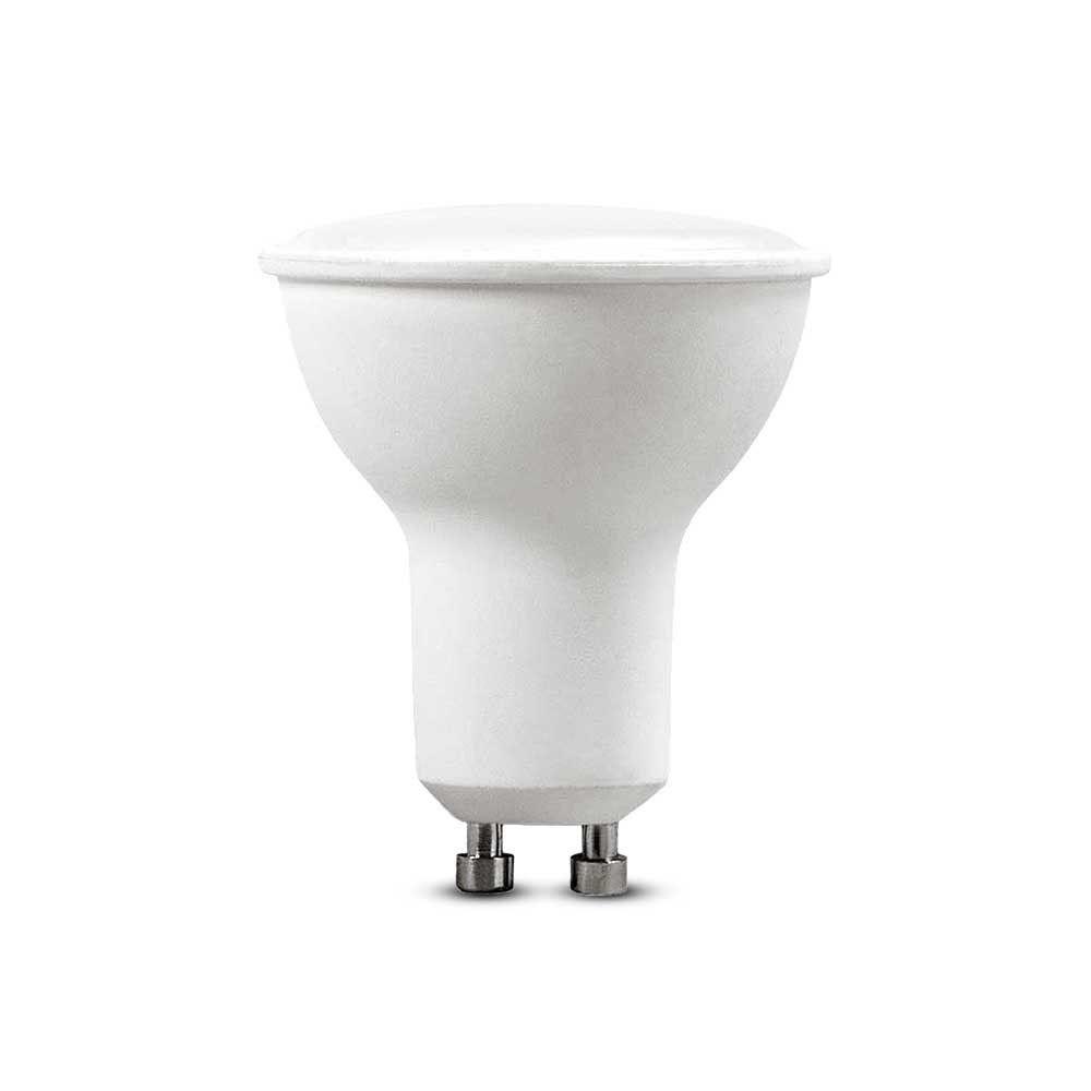 VT-2225 5W SMD WHITE PLASTIC SPOTLIGHT-MILKY COVER 4000K GU10 110'D 6PCS/PACK