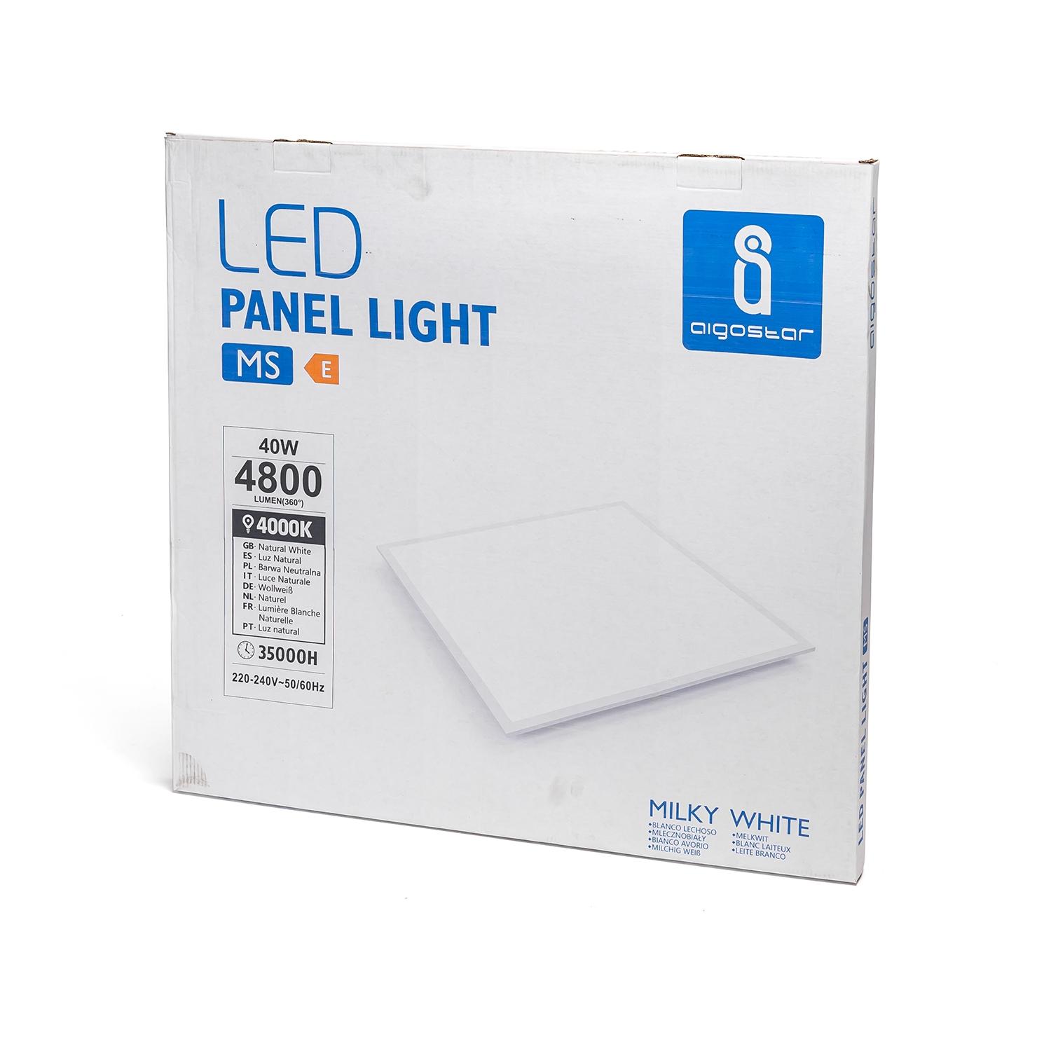 E5 MS Edge-lit Panel Light 40W 4000K（595*595*9mm）