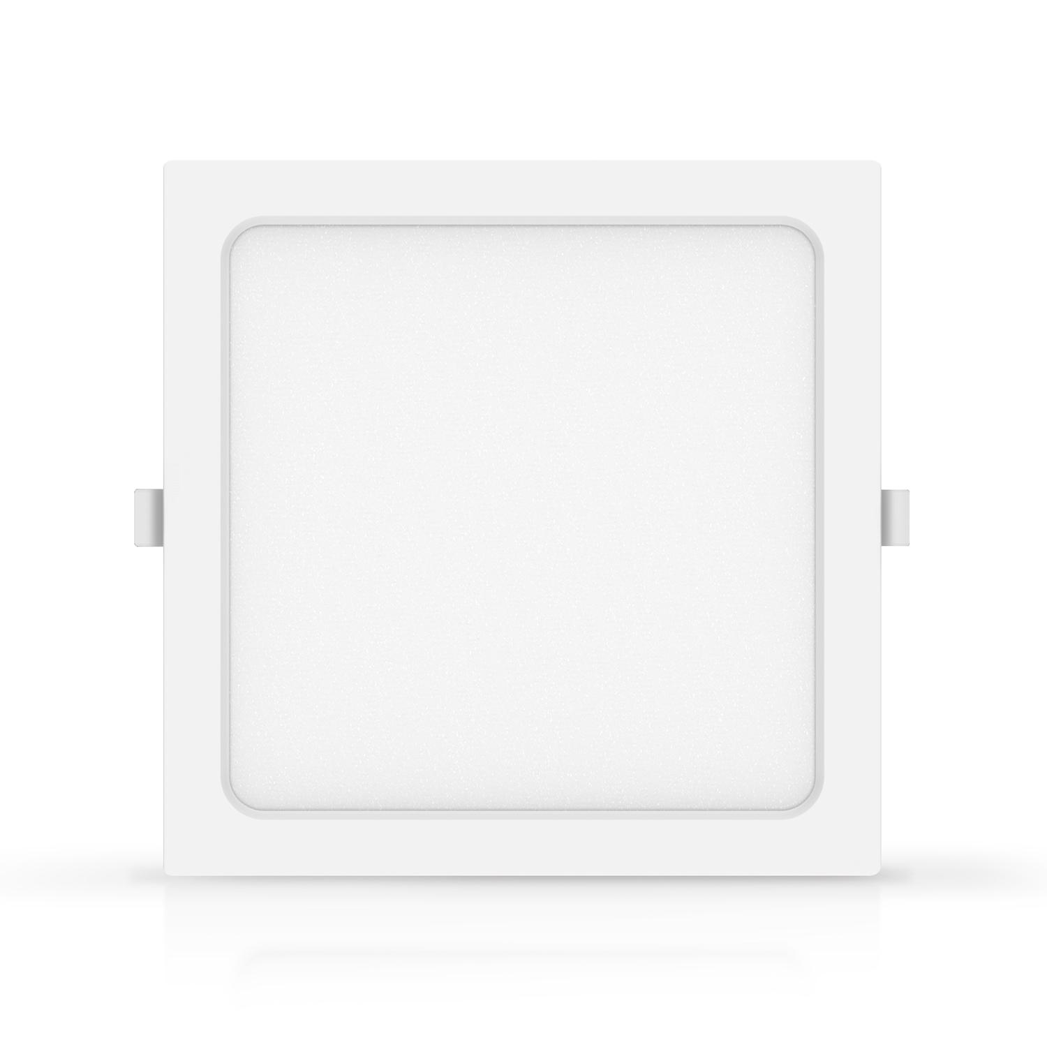 E6 LED  Flush-mounted Square Downlight 20W Natural Light