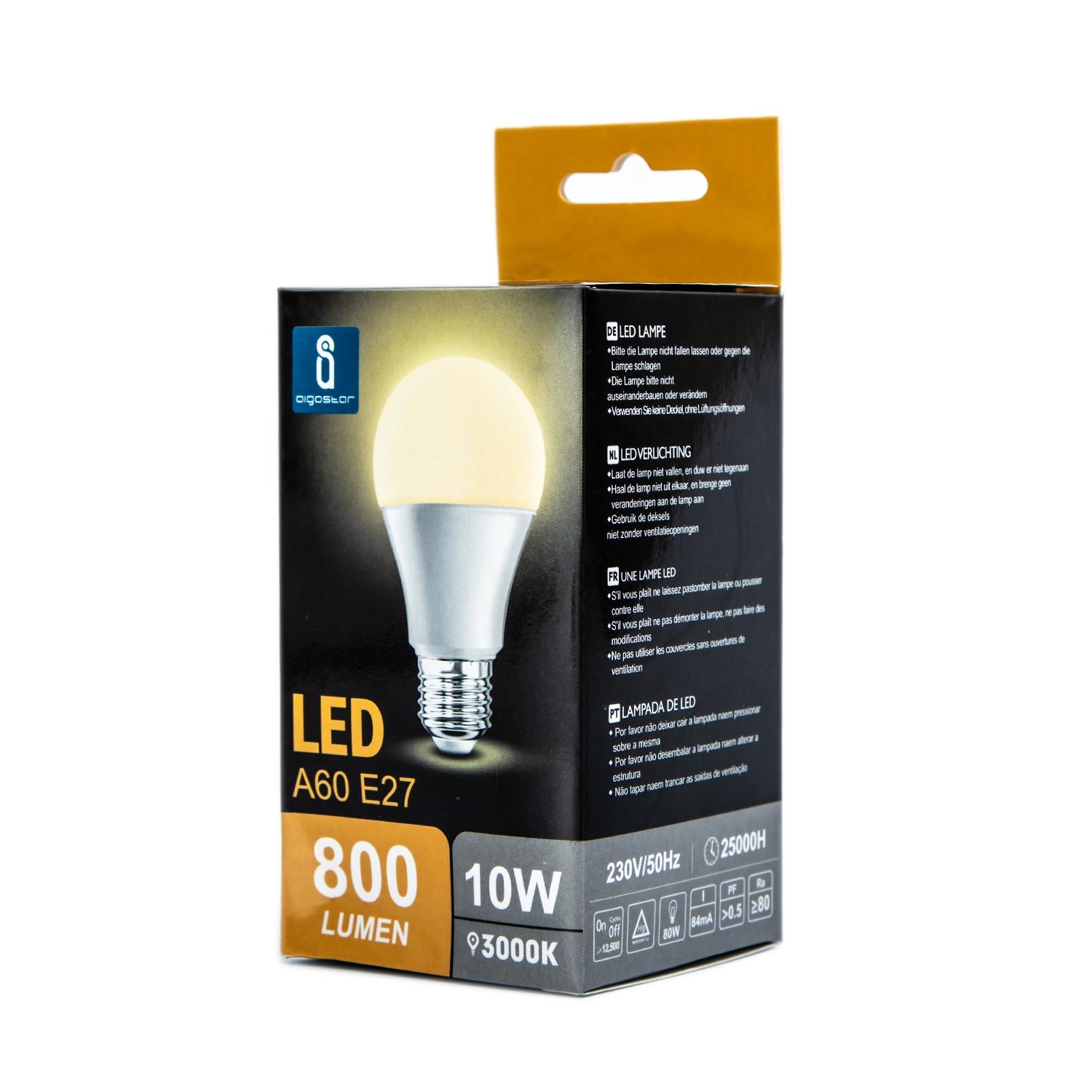 LED A60 E27 10W 3000k (10W,E27,3000K)