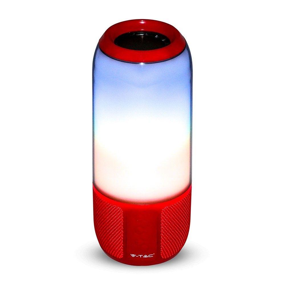 VT-6211 2*3W LED LIGHT BLUETOOTH SPEAKER WITH USB & TF CARD SLOT-RED