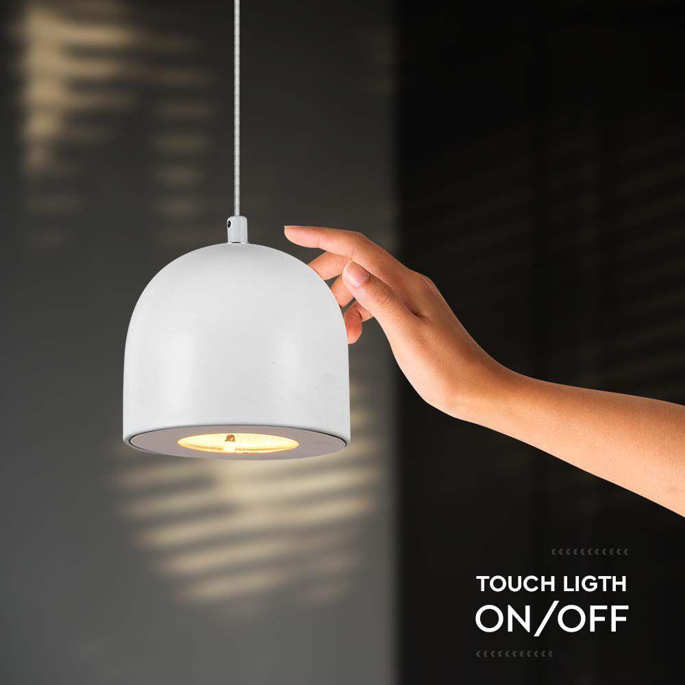 VT-7795 LED HANGING LAMP D:100 ADJUSTABLE WIRE & TOUCH LIGHT ON/OFF 3000K WHITE BODY