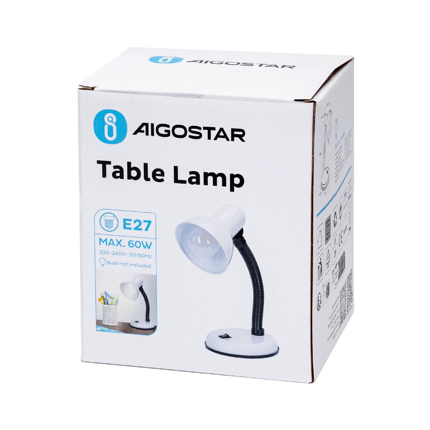 Metalowa lampa stołowa E27/bez żarówki(E27,Max.60W)