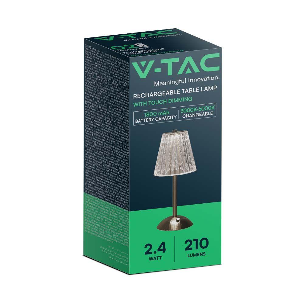 VT-1033 3W LED TABLE LAMP 3IN1 NICKLE SAND