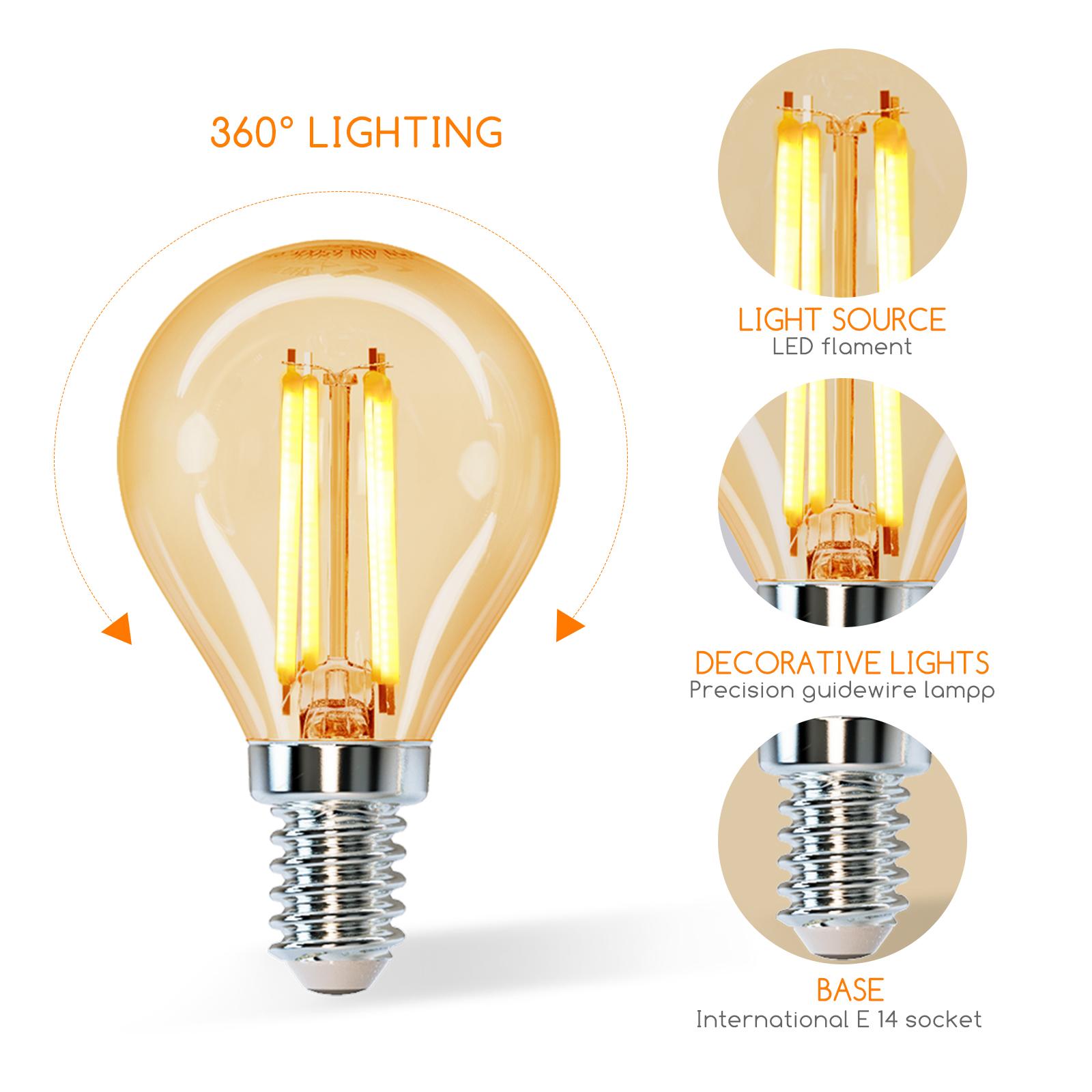 LED filament lamp G45