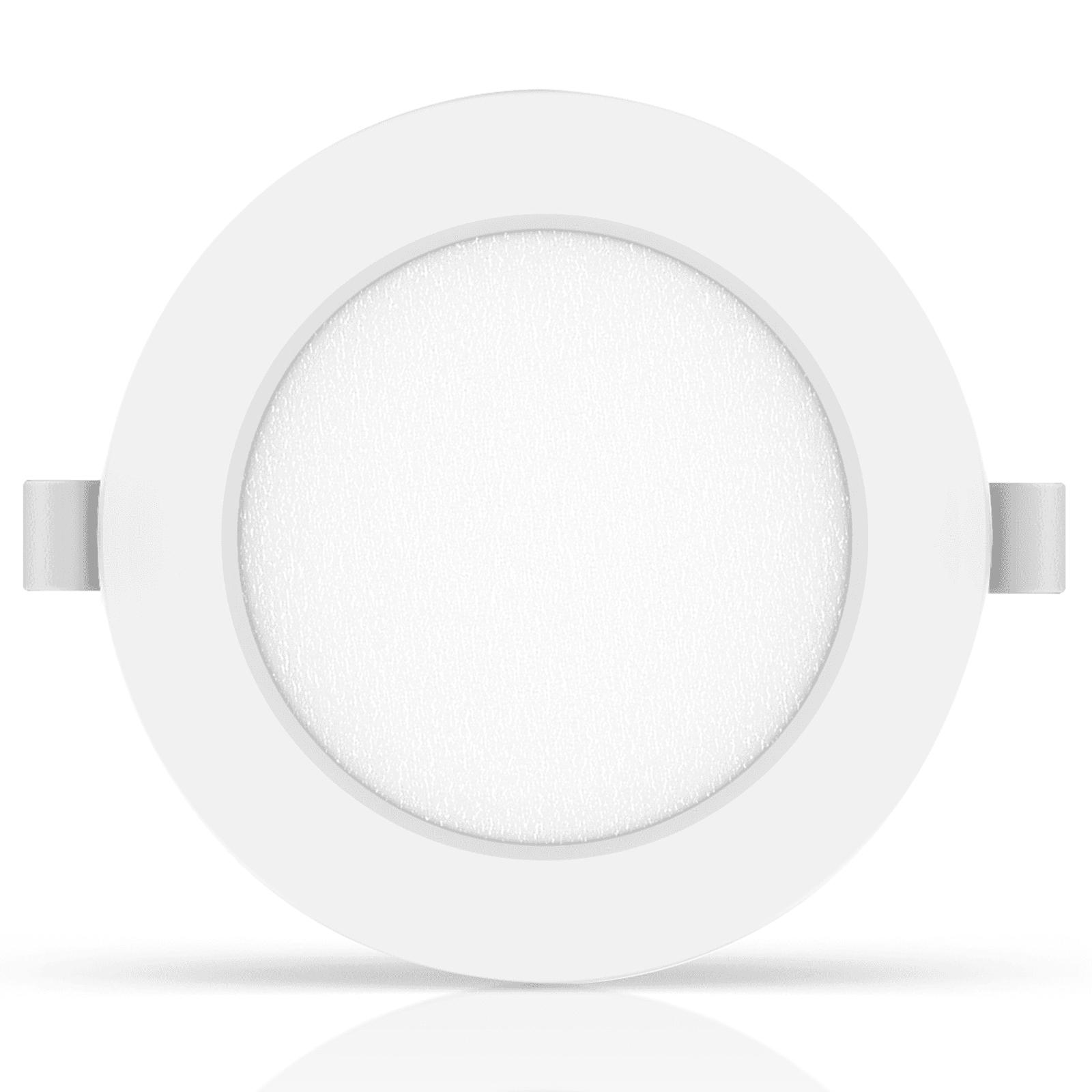 Okrągły downlight podtynkowy LED E6 6W Światło białe(6W,6500K,Barwa Zimna,620lm)