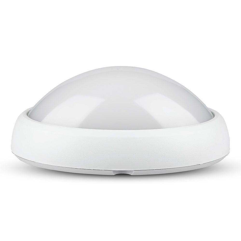 VT-8016 12W FULL OVAL IP54 DOME LIGHT 6400K WHITE BODY