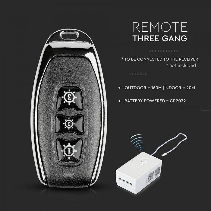 VT-5143 3 GANG SENSOR REMOTE IP44