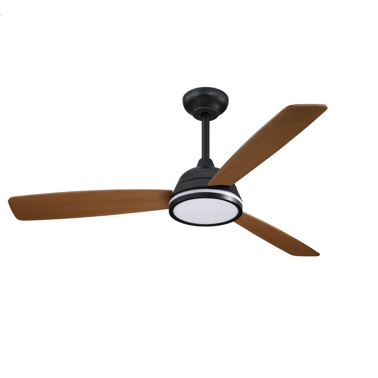 LED CEILING  FAN 52-inch  3-LEAF 6-LEVEL BLACK