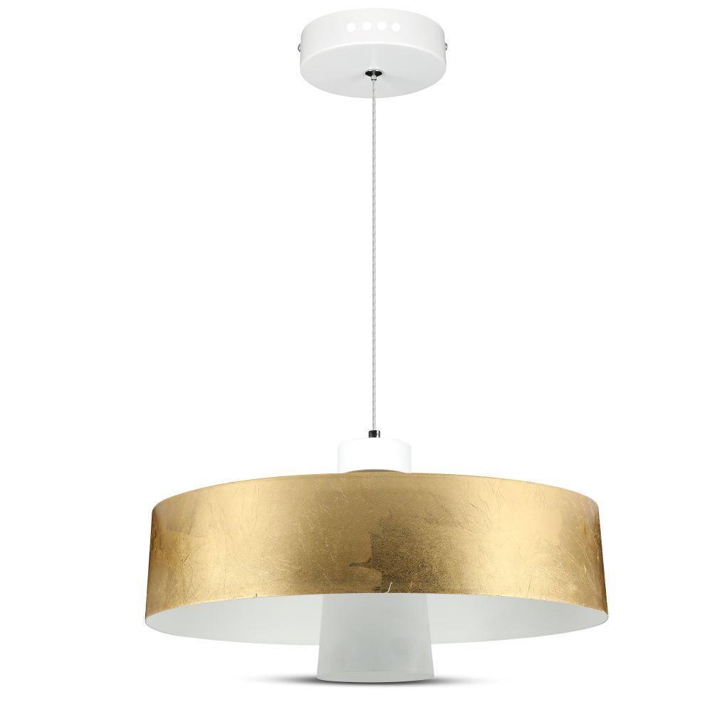 VT-7666 7W LED PENDANT LIGHT(ACRYLIC)-GOLD LAMPSHADE 4000K