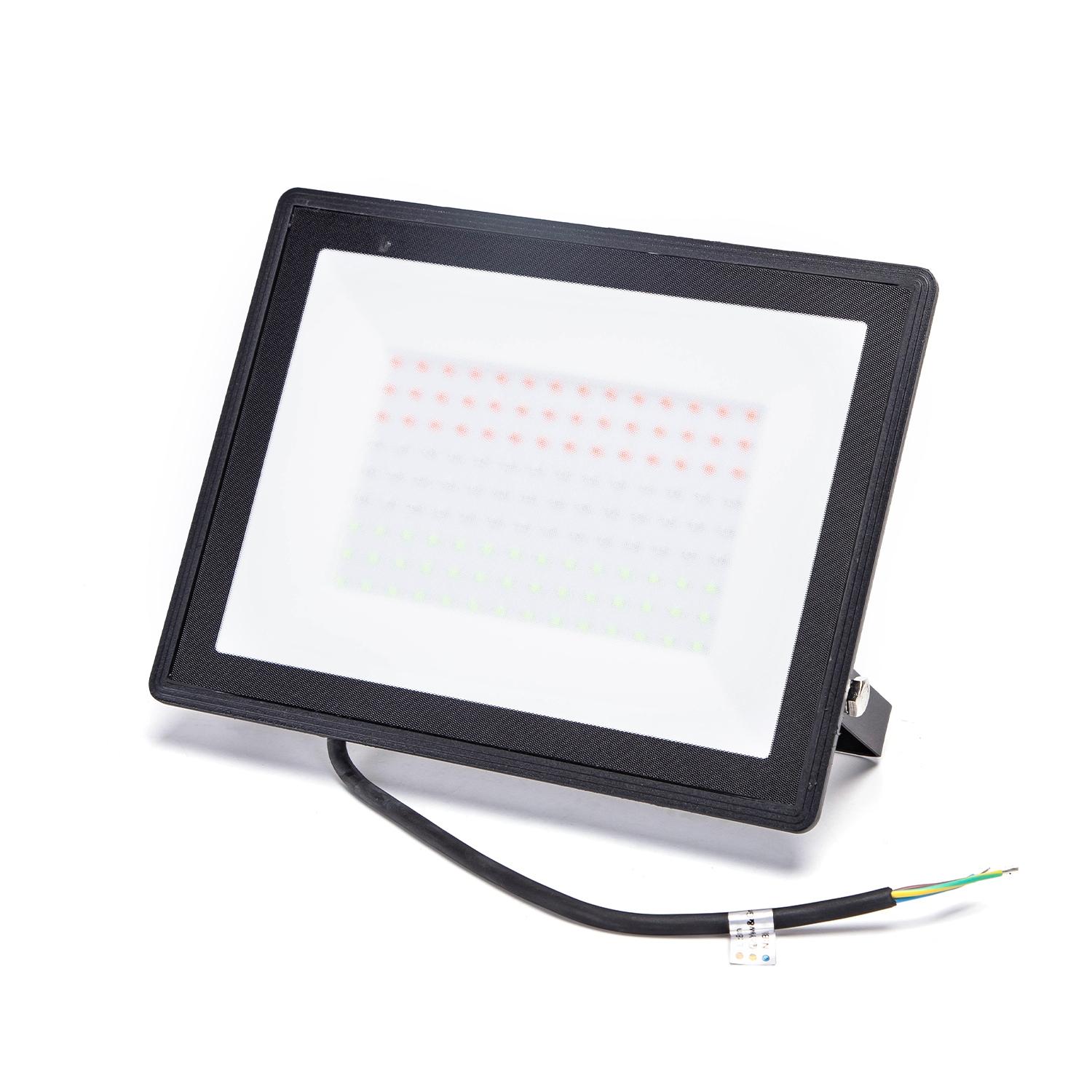 Reflektor LED RGB w kolorze czarnym 100W