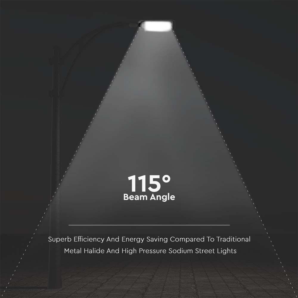 50W Lampa uliczna LED, Barwa: 4000K, Obudowa: Szara, VTAC, SKU 7888