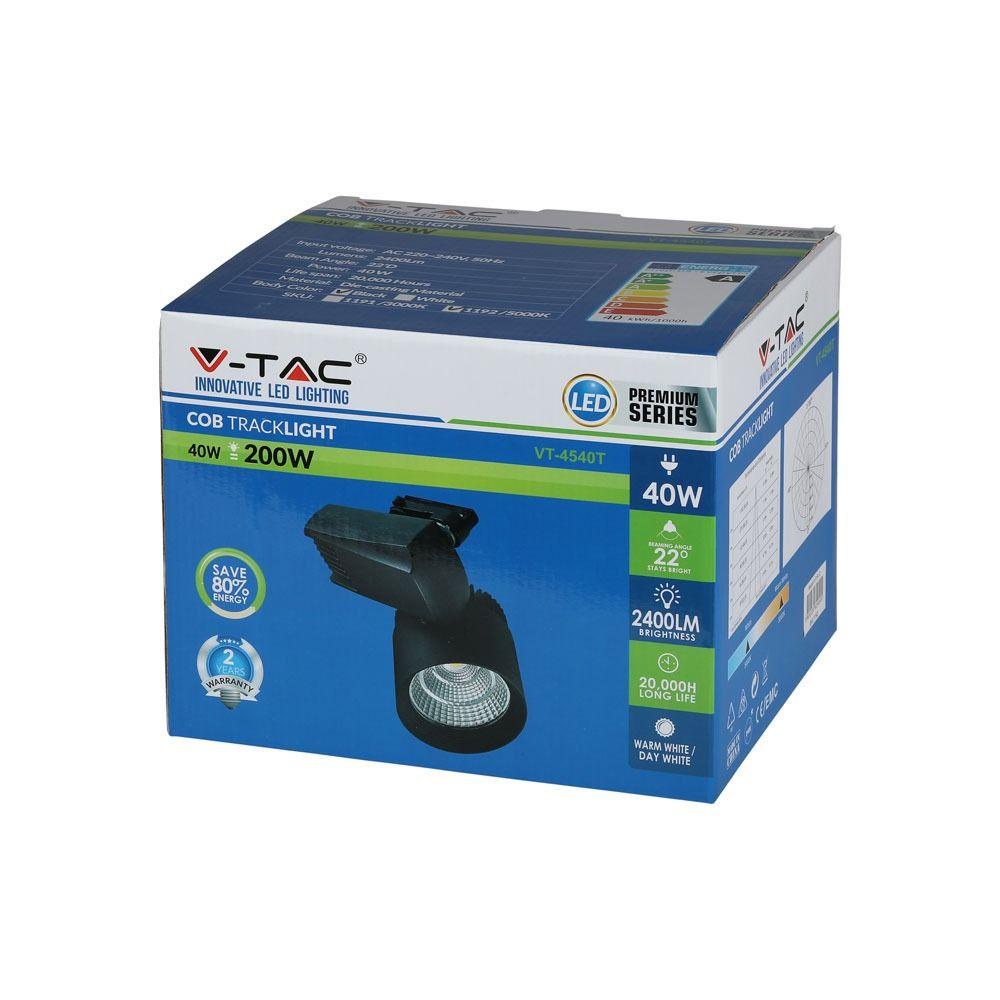 VT-4540T 40W COB TRACKLIGHT 5000K