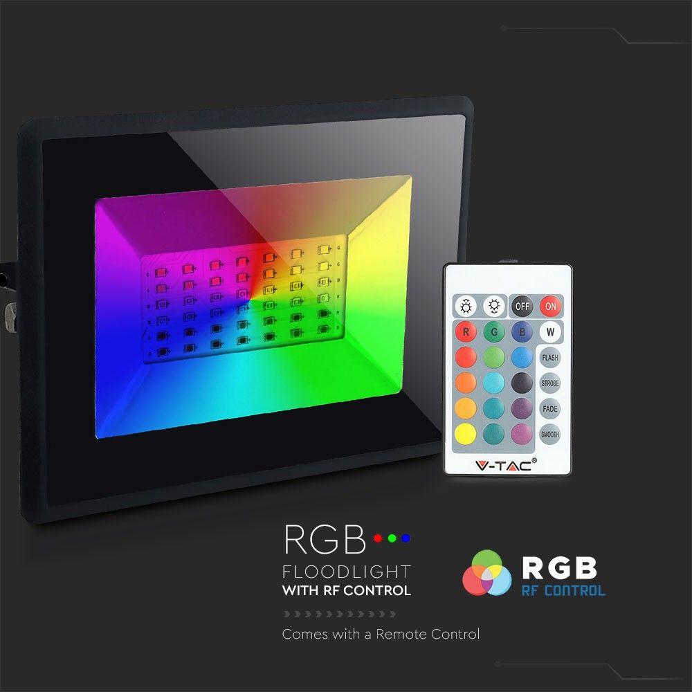 VT-4952 50W LED FLOODLIGHT RGB (DIMMABLE VIA REMOTE CONTROL)