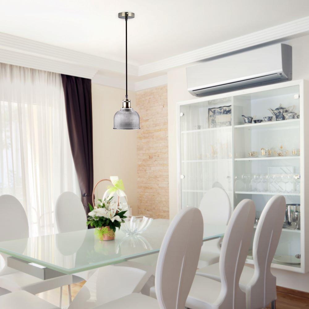 VT-7150 GLASS PENDANT LIGHT-TRANSPARENT 150CM-E27