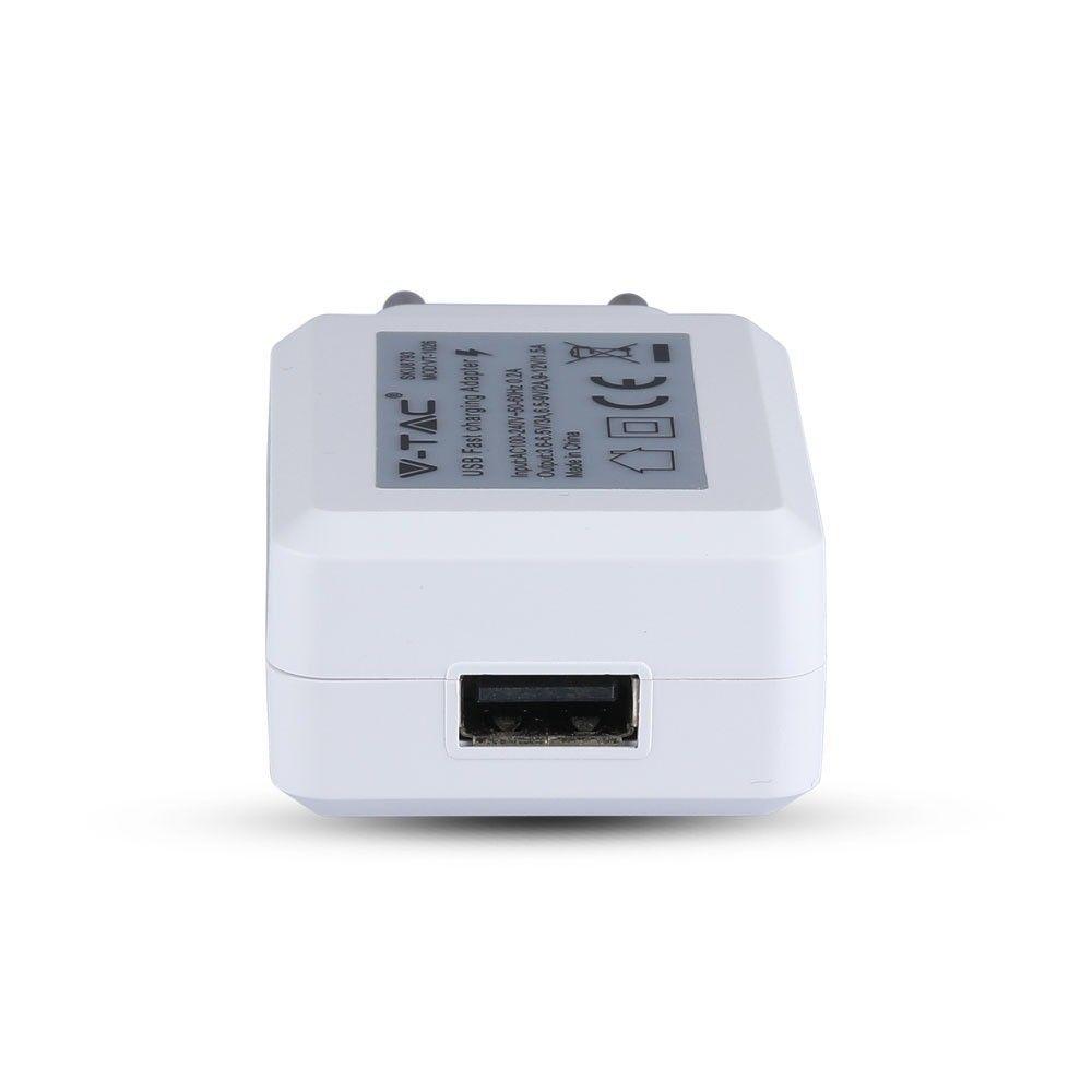 VT-1026 USB TRAVEL ADAPTOR WITH DOUBLE BLISTER PACKAGE-WHITE