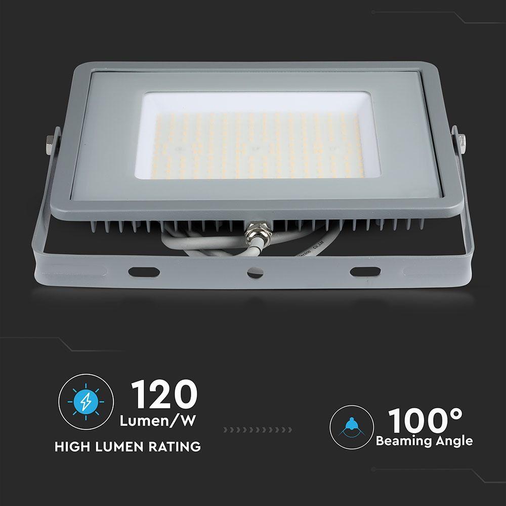 VT-106 100W SMD FLOODLIGHT SAMSUNG CHIP 6400K GREY BODY (120LM/W)