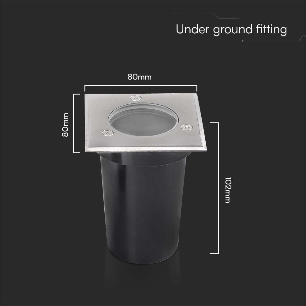 VT-1127 MINI GU10 UNDERGROUND FITTING SQ