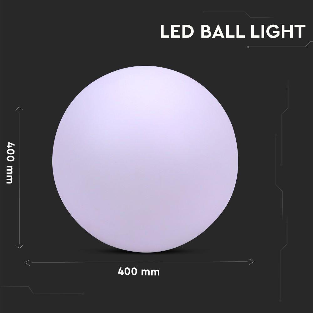 Oprawa ogrodowa LED BALL , , Wymiary:40X39cm, VTAC, SKU 40201