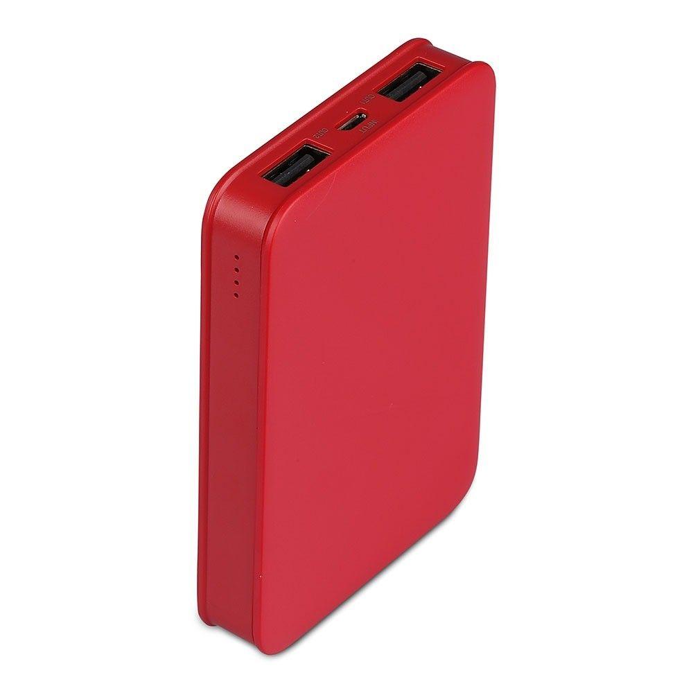 Power Bank, 5000mAh/18.5wh, 5V, Czerwony, VTAC, SKU 8192