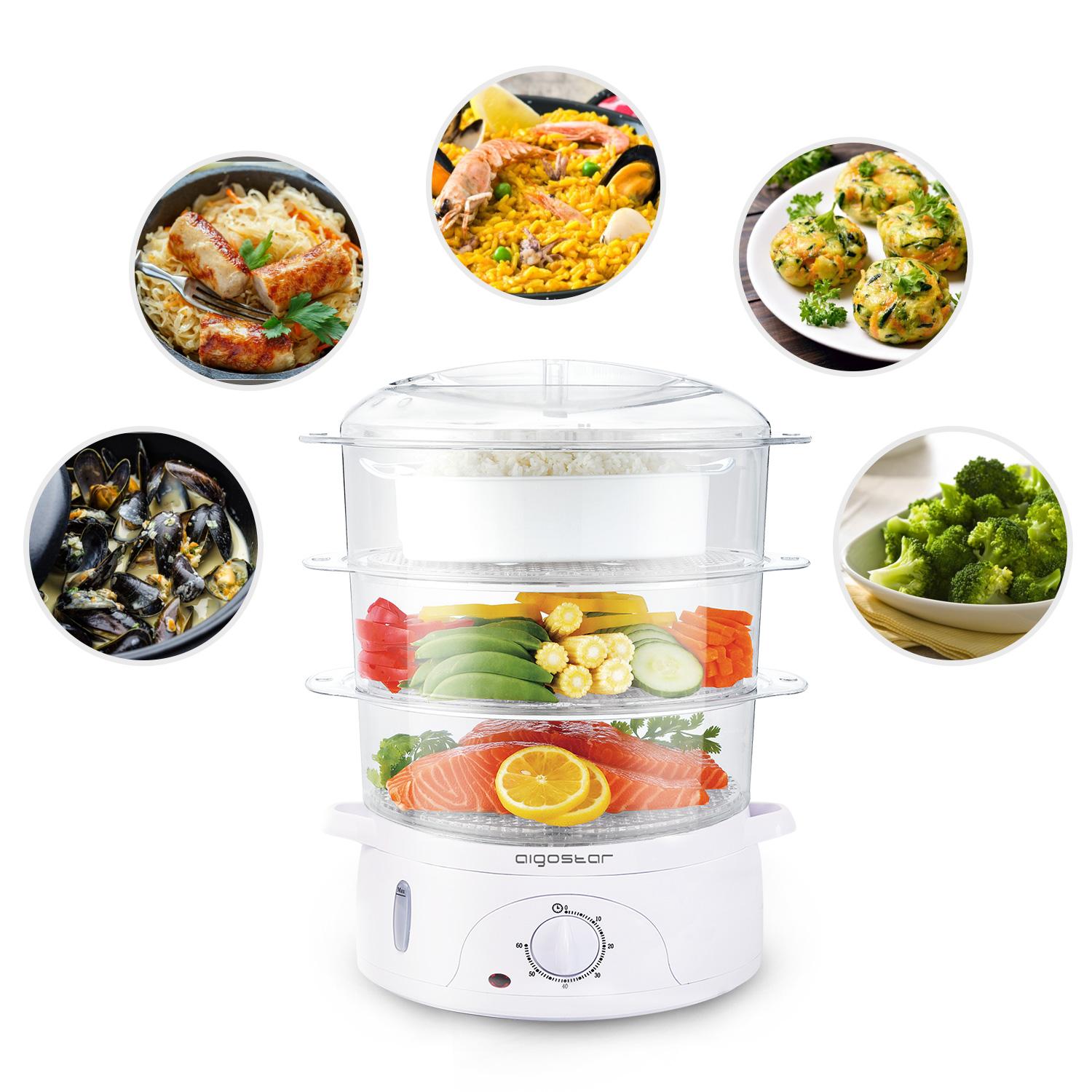 800W 3*3000ml Food Steamers