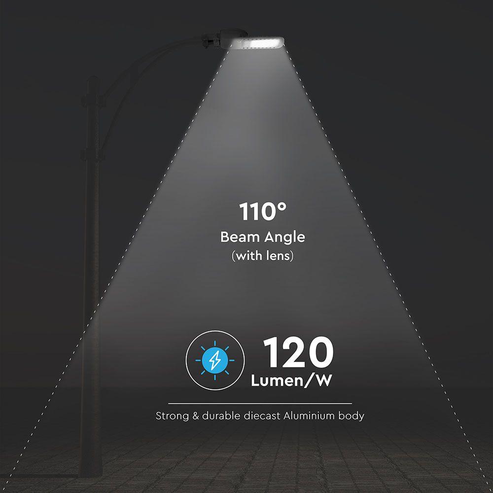 150W Lampa uliczna LED Slim, Chip SAMSUNG, Barwa:6400K, Wydajność: 120lm/w, VTAC, SKU 963