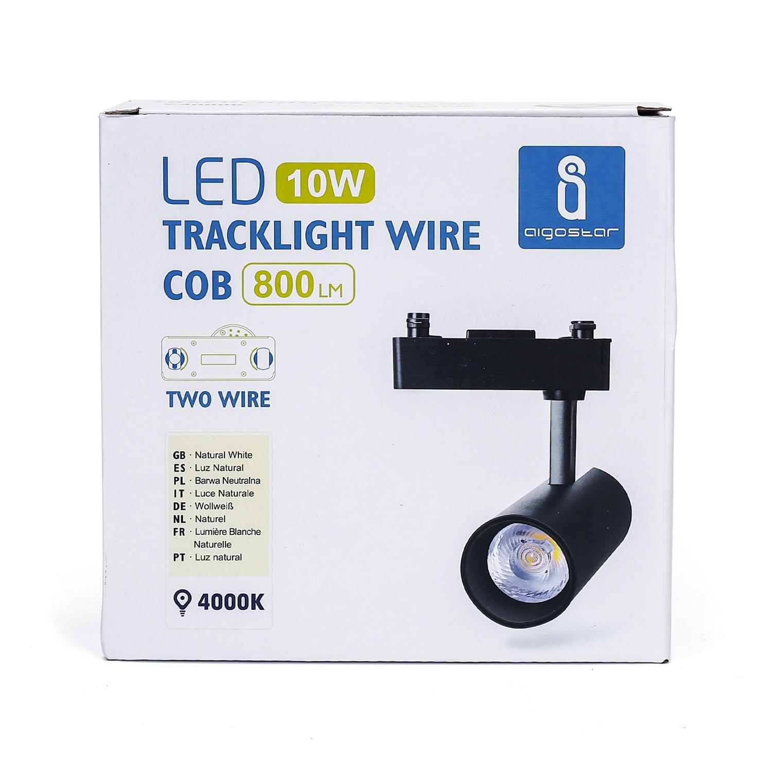 Światło dwutorowe LED, 10W, 4000K, 800lm