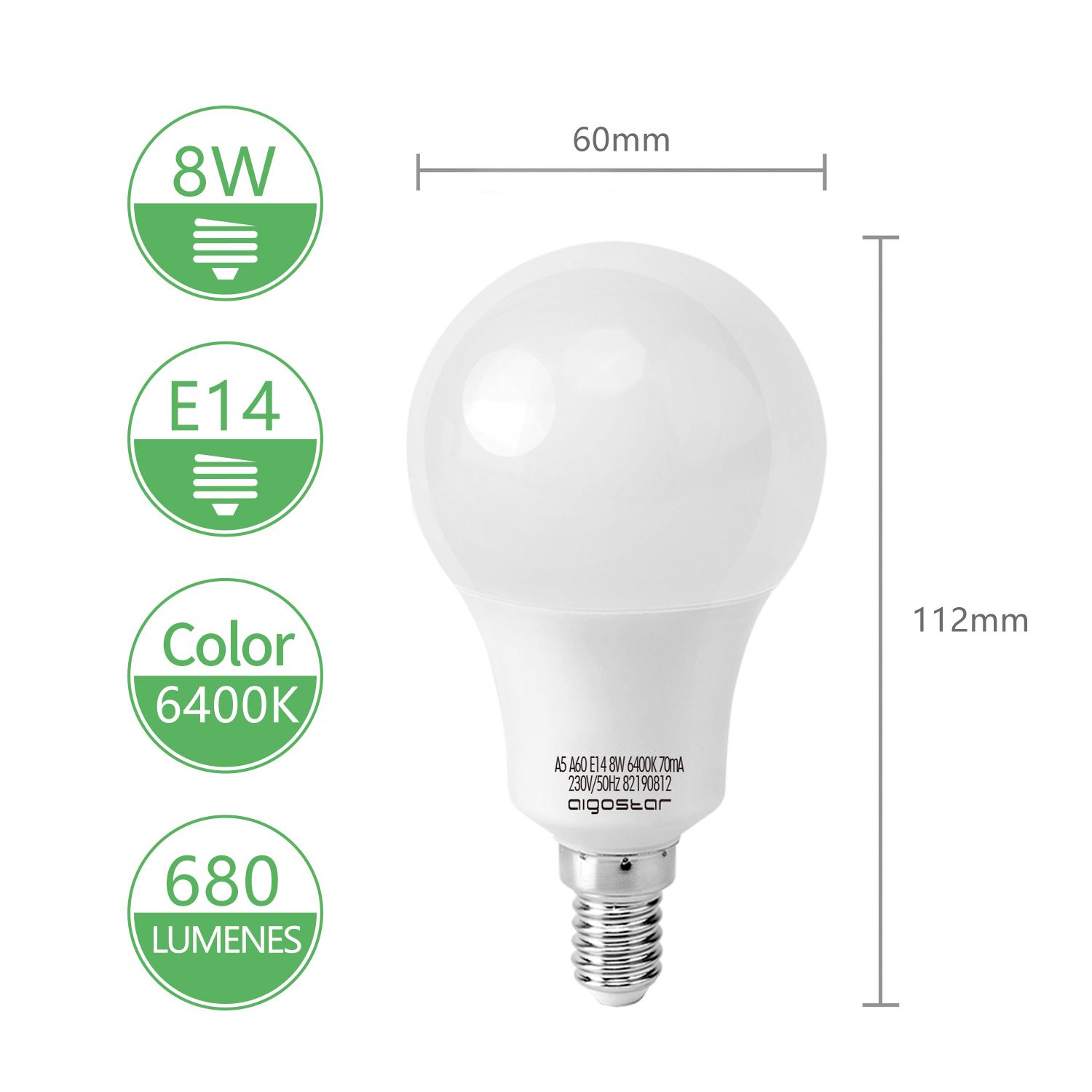 LED E14 8W A60 ( general bulb )