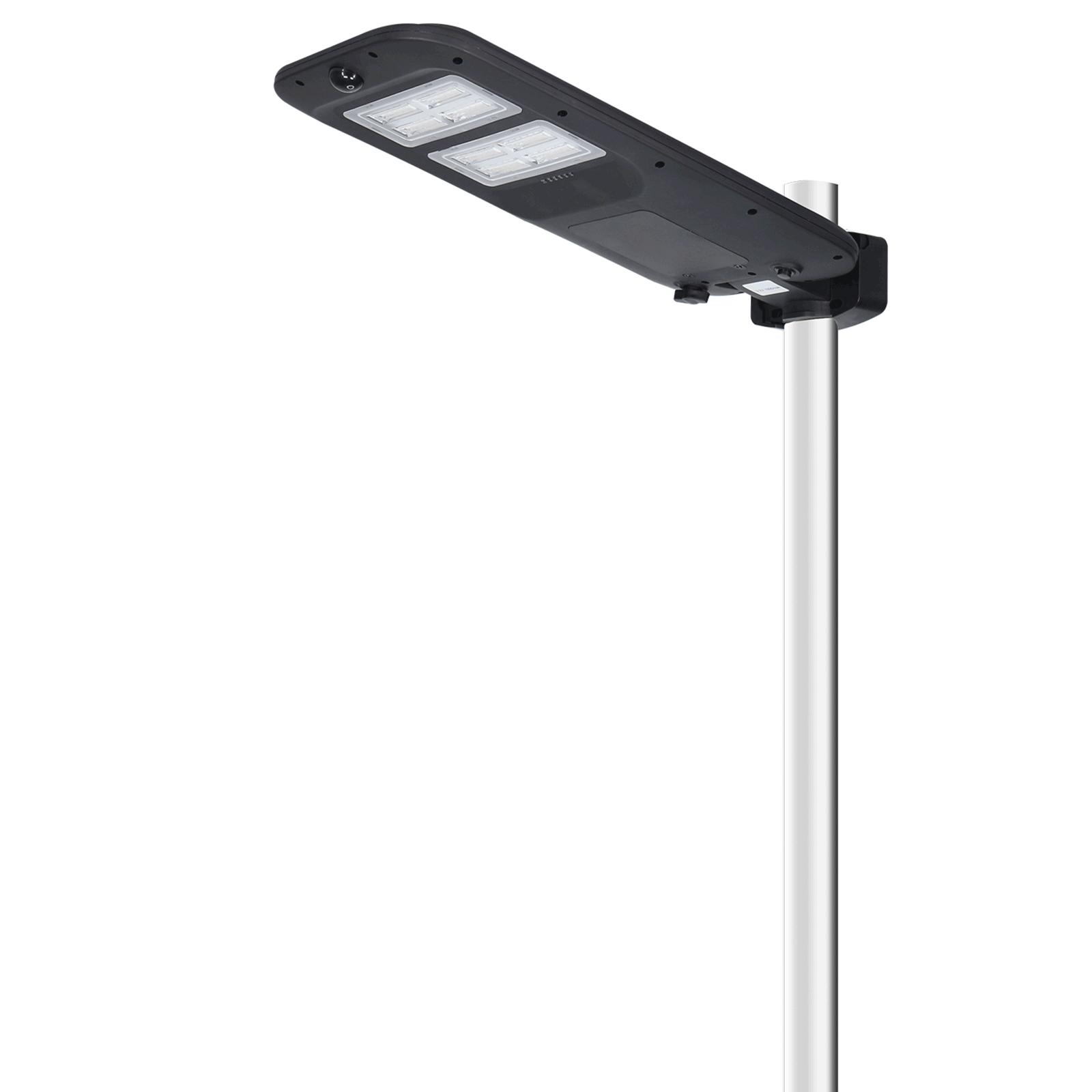 LED Solar Street Light Black Remote Controllable