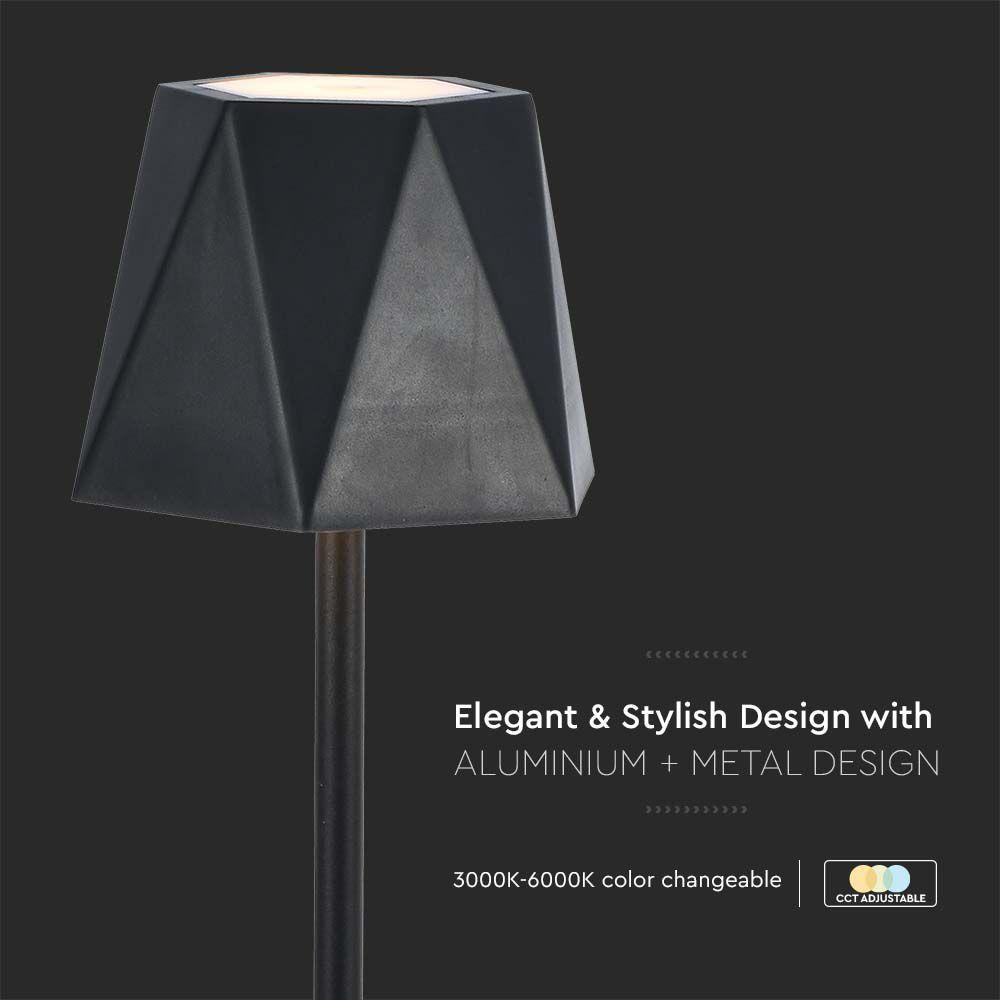 VT-1034 4W LED TABLE LAMP 3IN1 BLACK