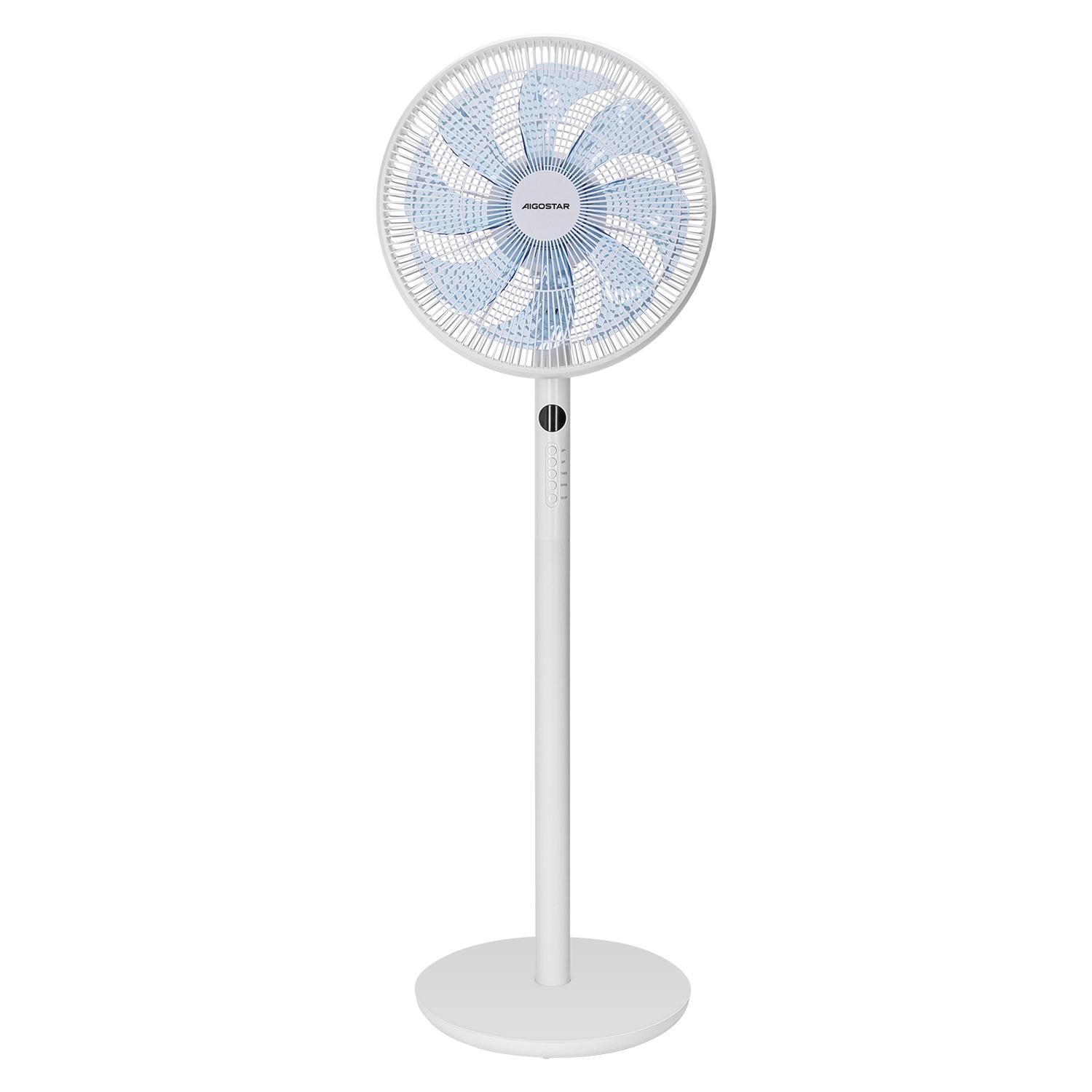 Smart 16-in 8-blade stand fan