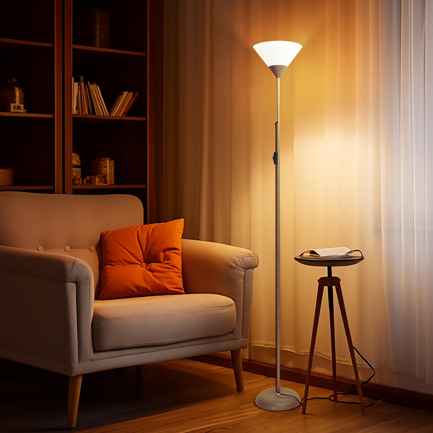 Floor lamp E27 without bulb