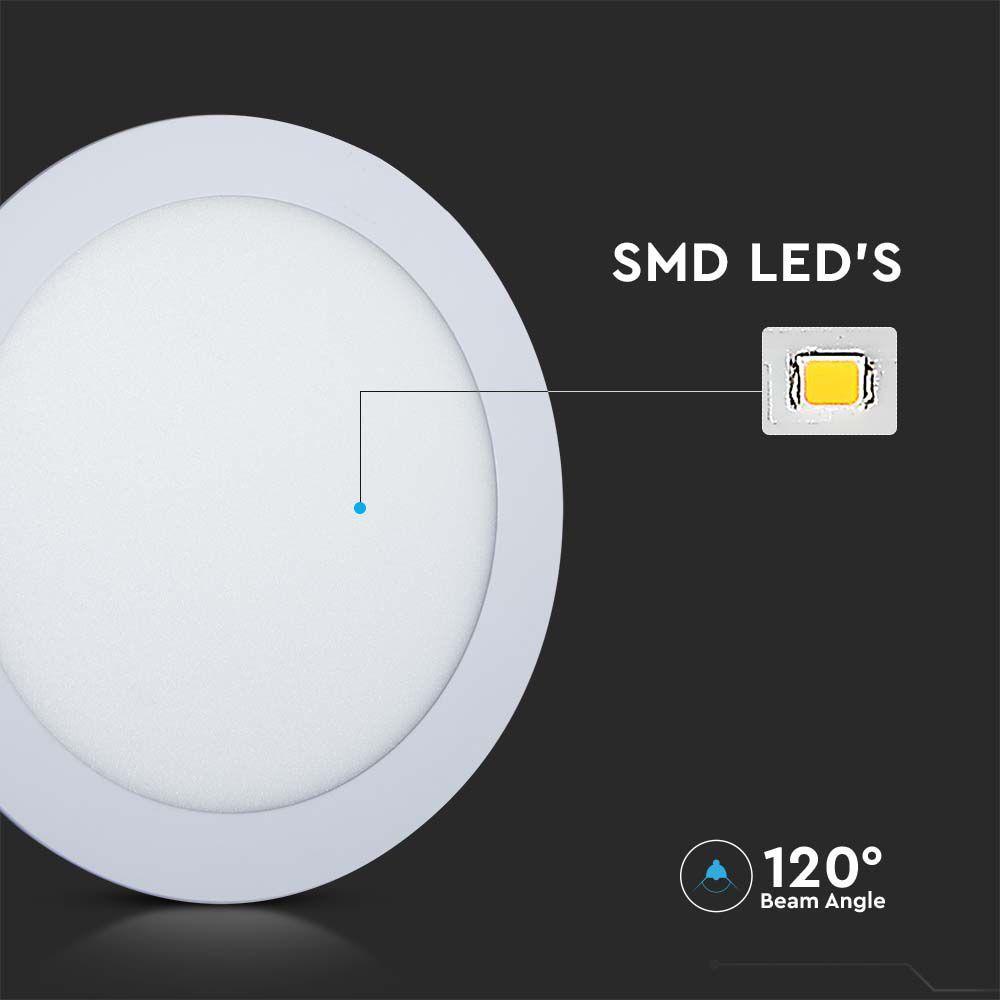 18W Panel LED , Barwa:3w1/ Okrągły, VTAC, SKU 6985