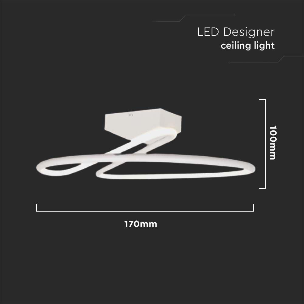 VT-7785 24W LED DESIGNER LIGHT 4000K WHITE RD