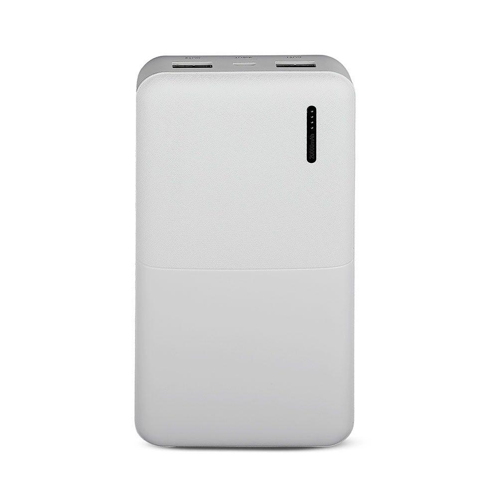 Power Bank, 3.7V/20000mAh, Biały, VTAC, SKU 8904