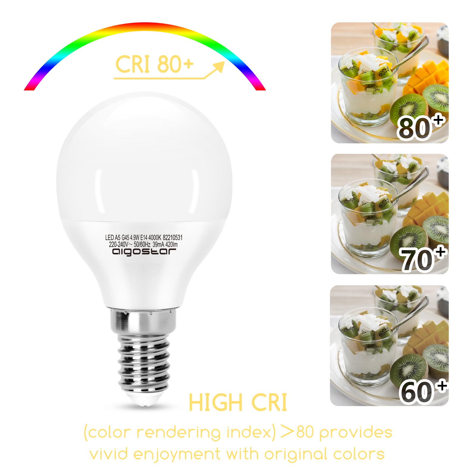 LED G45 E14 4.9W