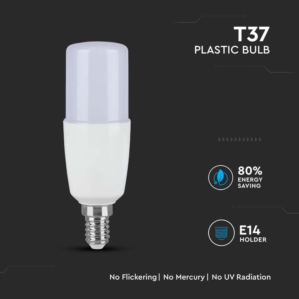 VT-2029 9W T37 PLASTIC BULB COLORCODEE:2700K E14