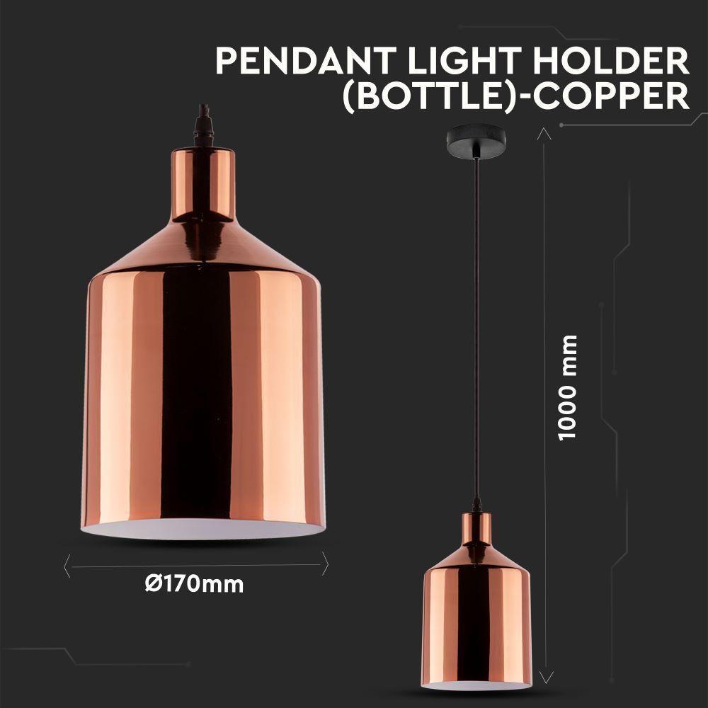 VT-8175 E27 PENDANT LIGHT HOLDER(BOTTLE)-COPPER