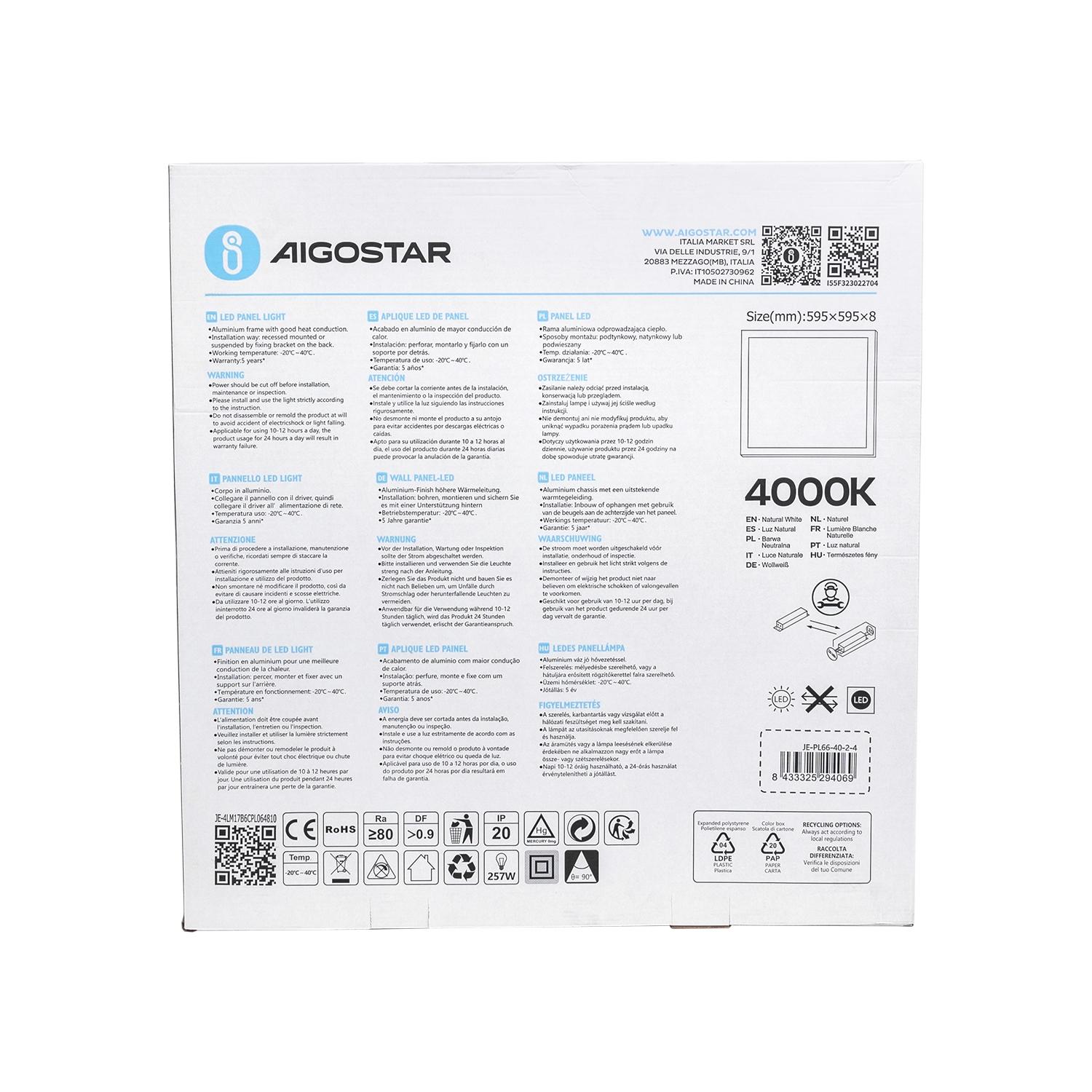 LED Edge-lit Panel Light 40W