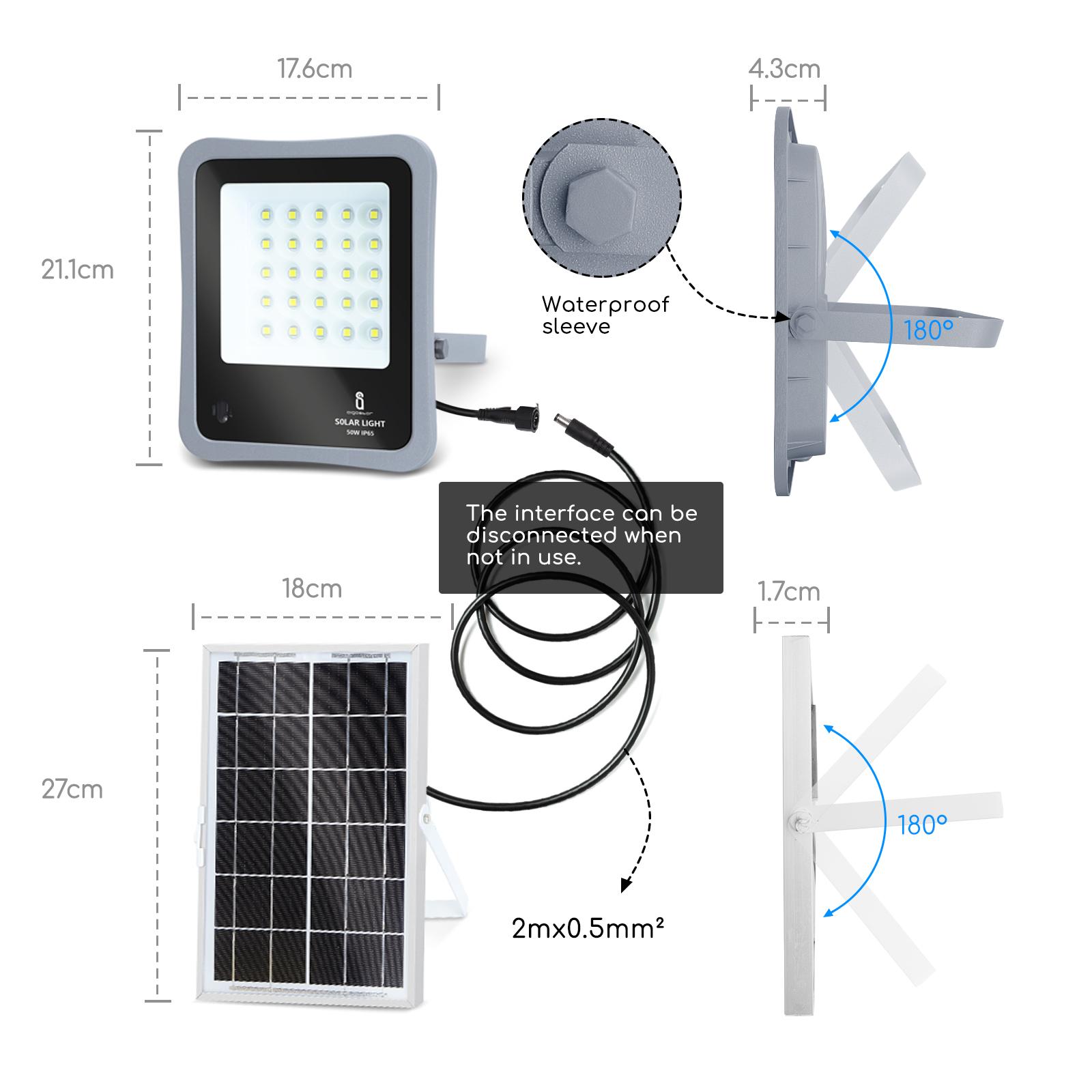 Solar flood light 50W IP65