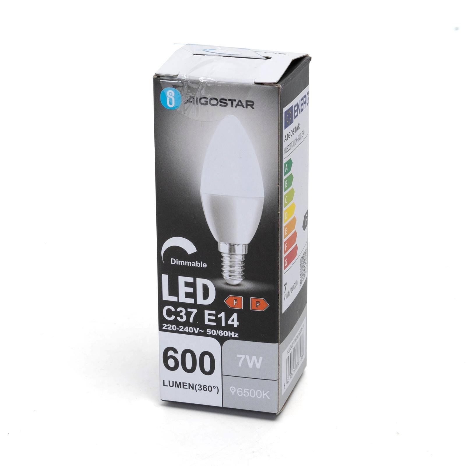 Ściemnialna żarówka LED C37 E14 7W 6500K