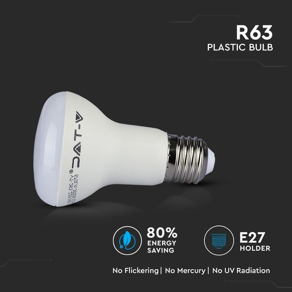 VT-263 8W R63 LED BULBS-SAMSUNG CHIP 4000K E27