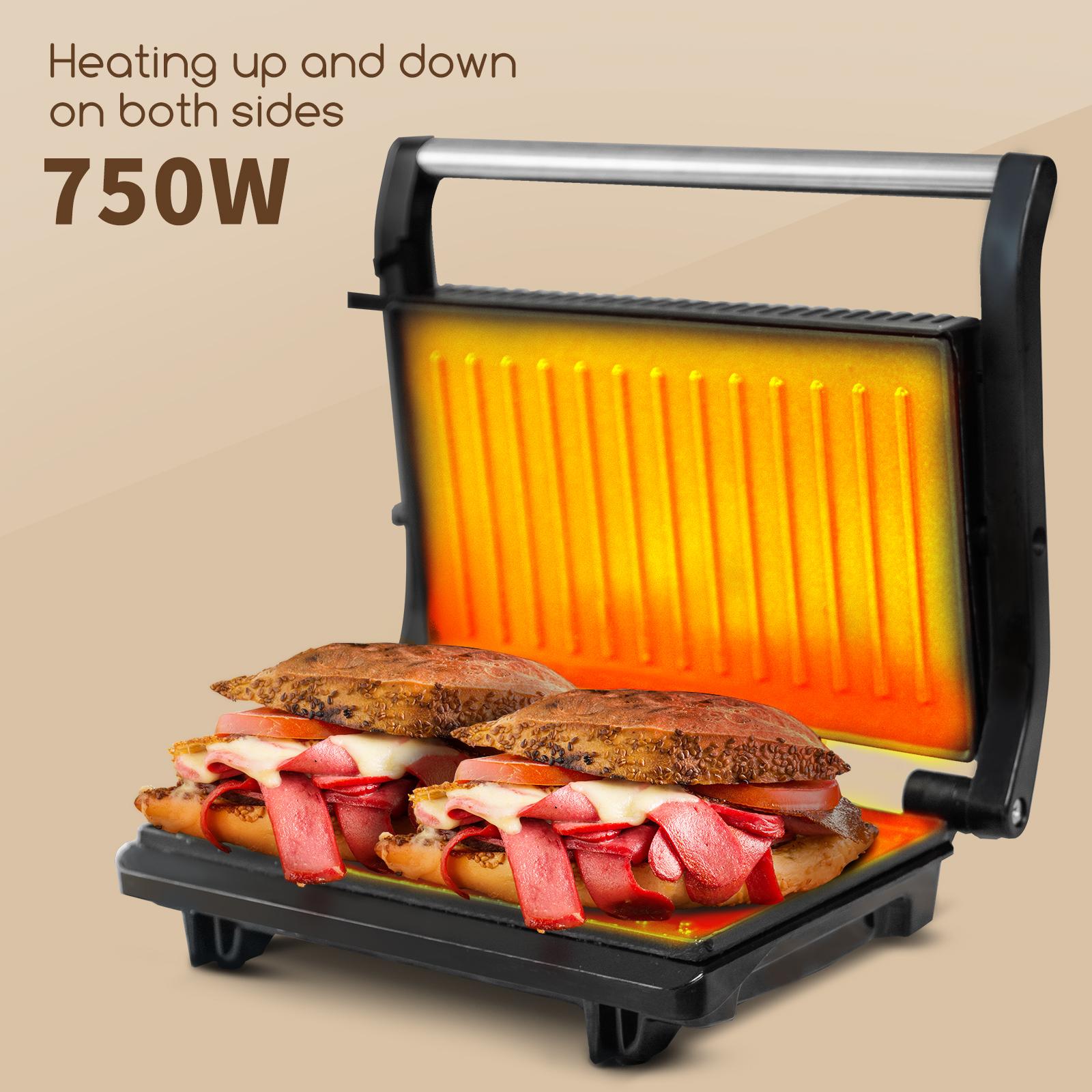 800W Multifunctional SUS Panini Maker