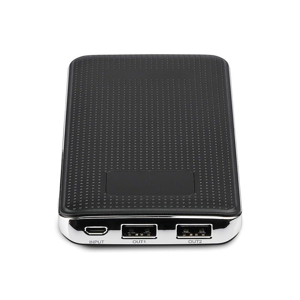 VT-3526 10000mah POWER BANK WITH DUAL USB+DISPLAY-BLACK