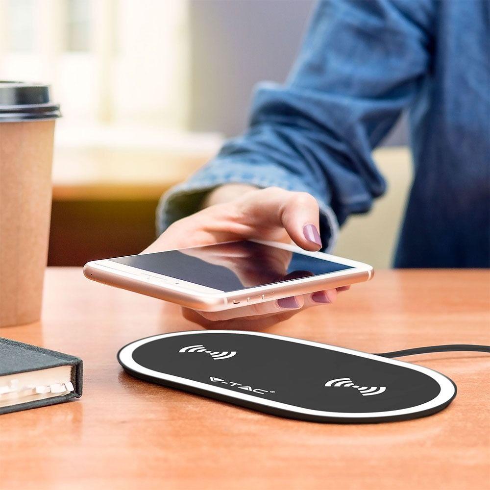 VT-1213 10W WIRELESS CHARGING PAD-BLACK+WHITE