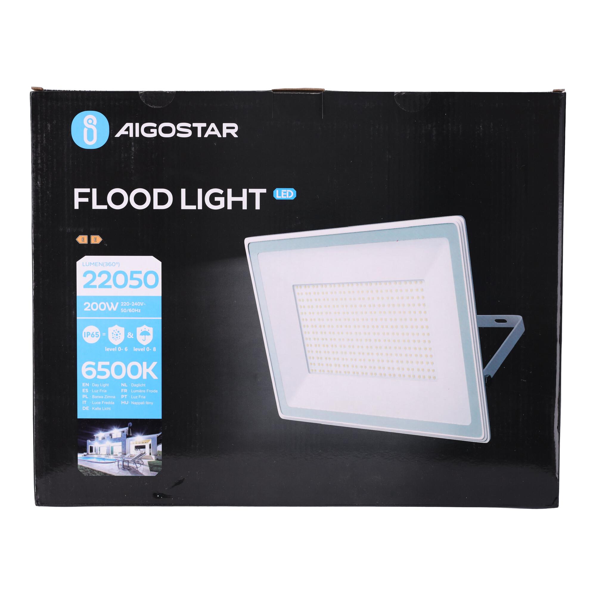 LED Slim Floodlight White 200W (Die-casting)