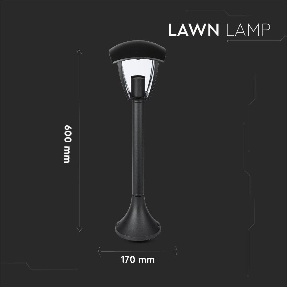 VT-736 E27 LAWN LAMP- BLACK