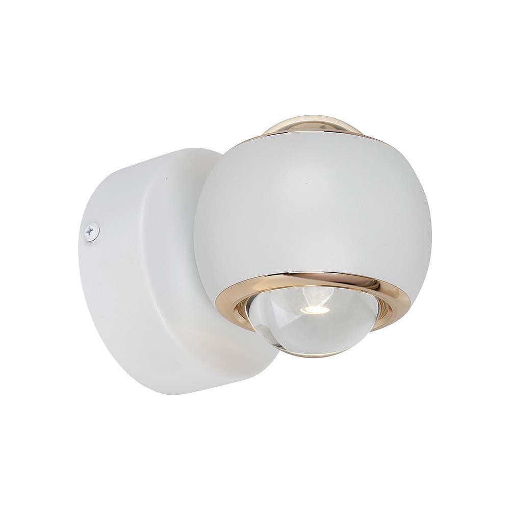 10W LED Lampa Ścienna LED, Barwa: 3000K, Obudowa: Biała     , VTAC, SKU 23008