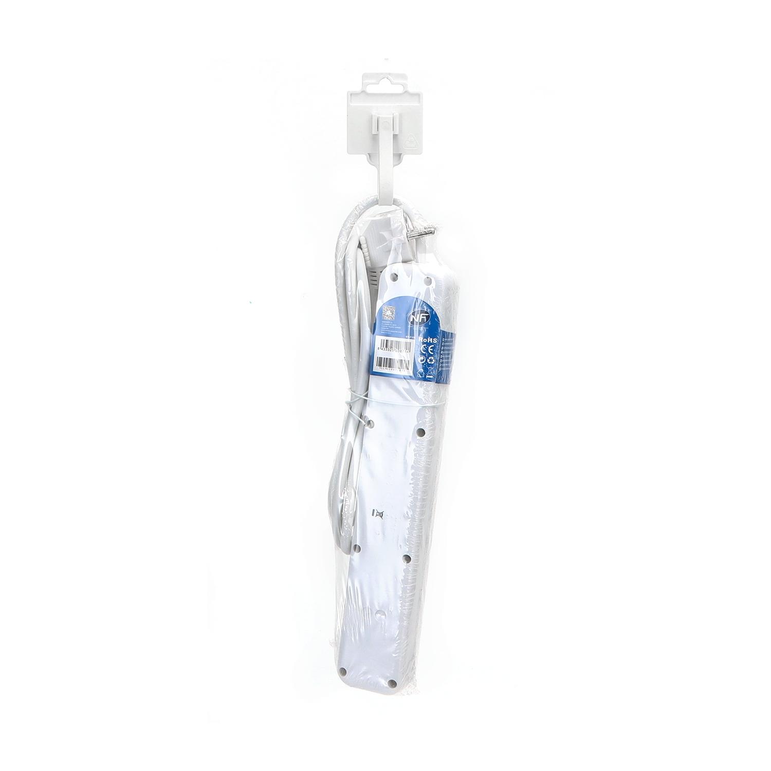 Power strips 6-way 1.5m H05VV-F 3G1.0m㎡ White