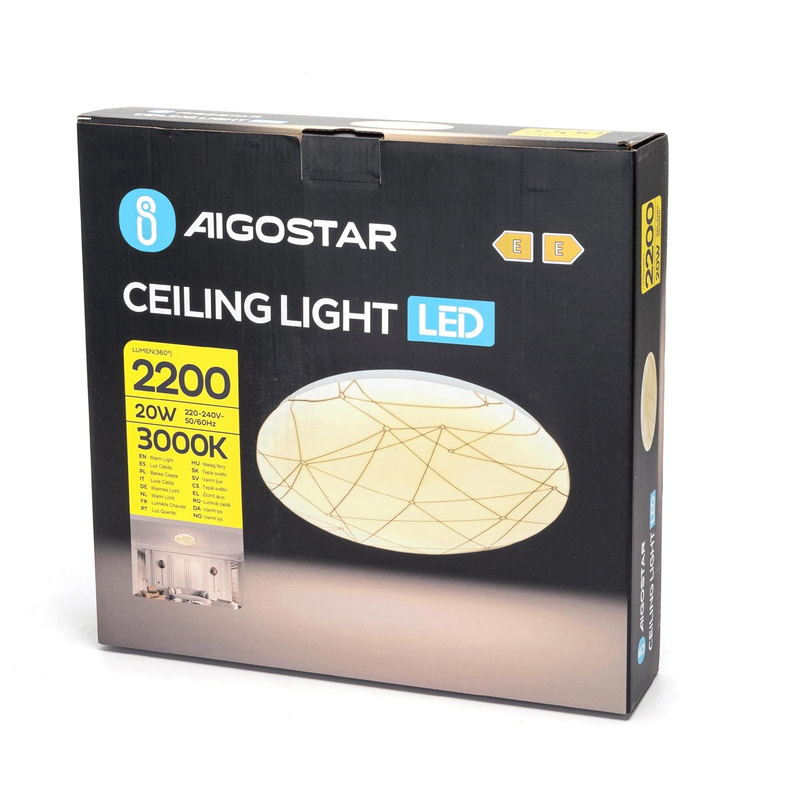 LED CEILING LIGHT 20W 3000K/GEOMETRIC LINE SHAPE